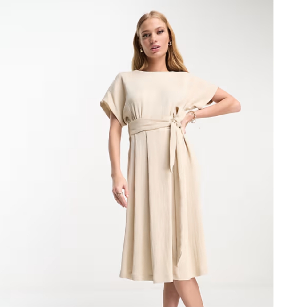 ASOS |Closet London Ribbed Midi Dress
